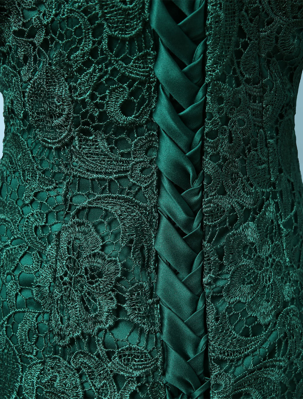 Stunning Lace Evening Dress Off-the-Shoulder Mermaid Party Dress Dark Green Half Sleeve Maxi Occasion Dress wedding guest dress