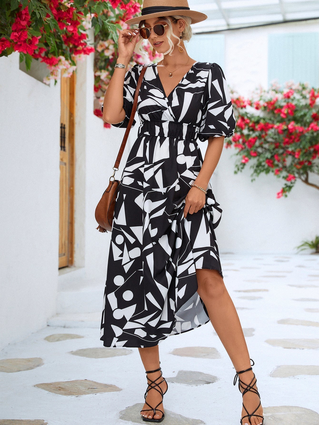 Bárbara Timeless Stylish Midi Summer Dress Chic Silhouette Collection