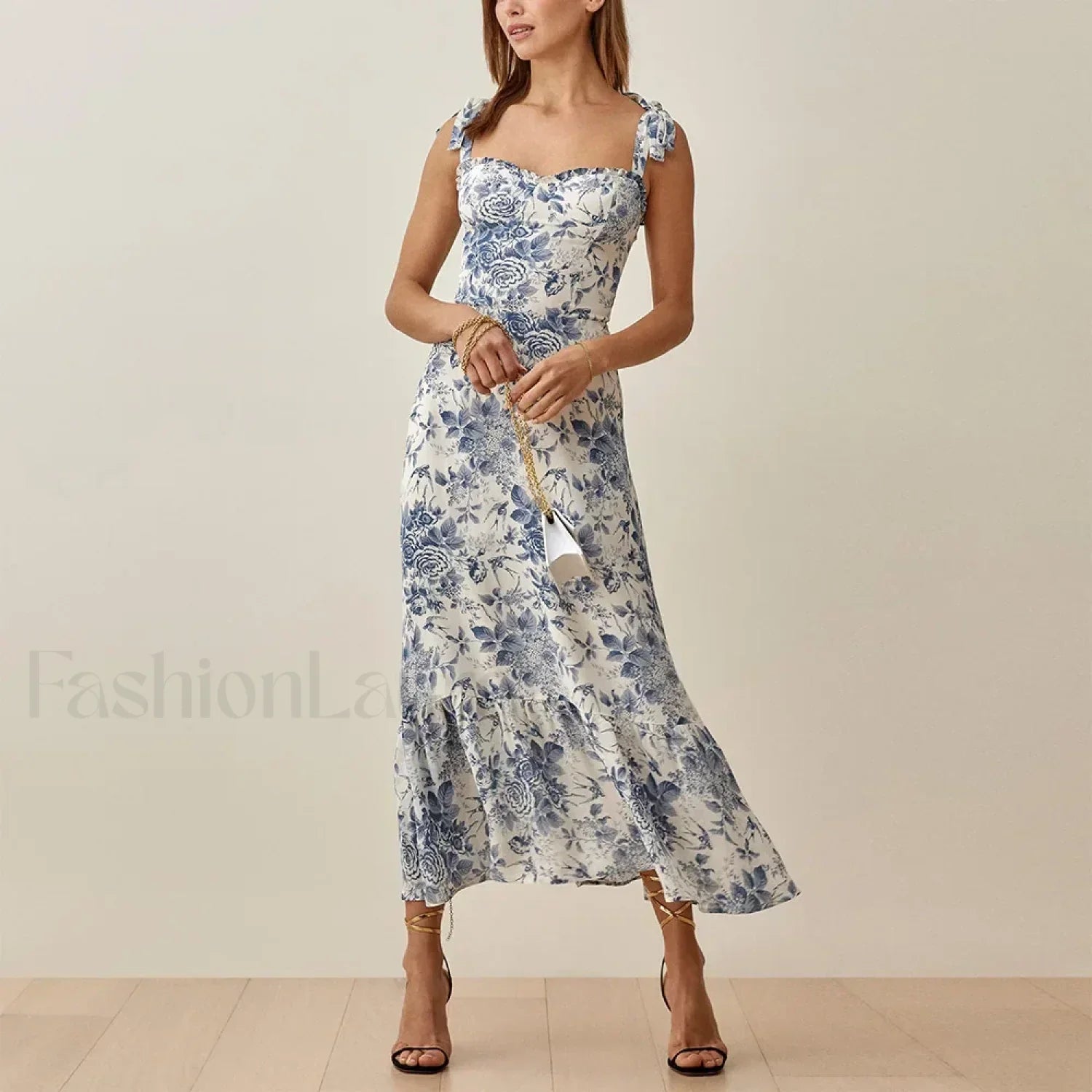 Sweetheart Tie Strap Dress with Relaxed Fit and Layered Outfit Styling