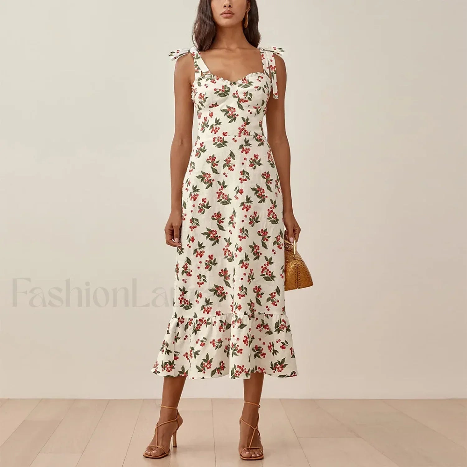 Sweetheart Tie Strap Dress with Relaxed Fit and Layered Outfit Styling