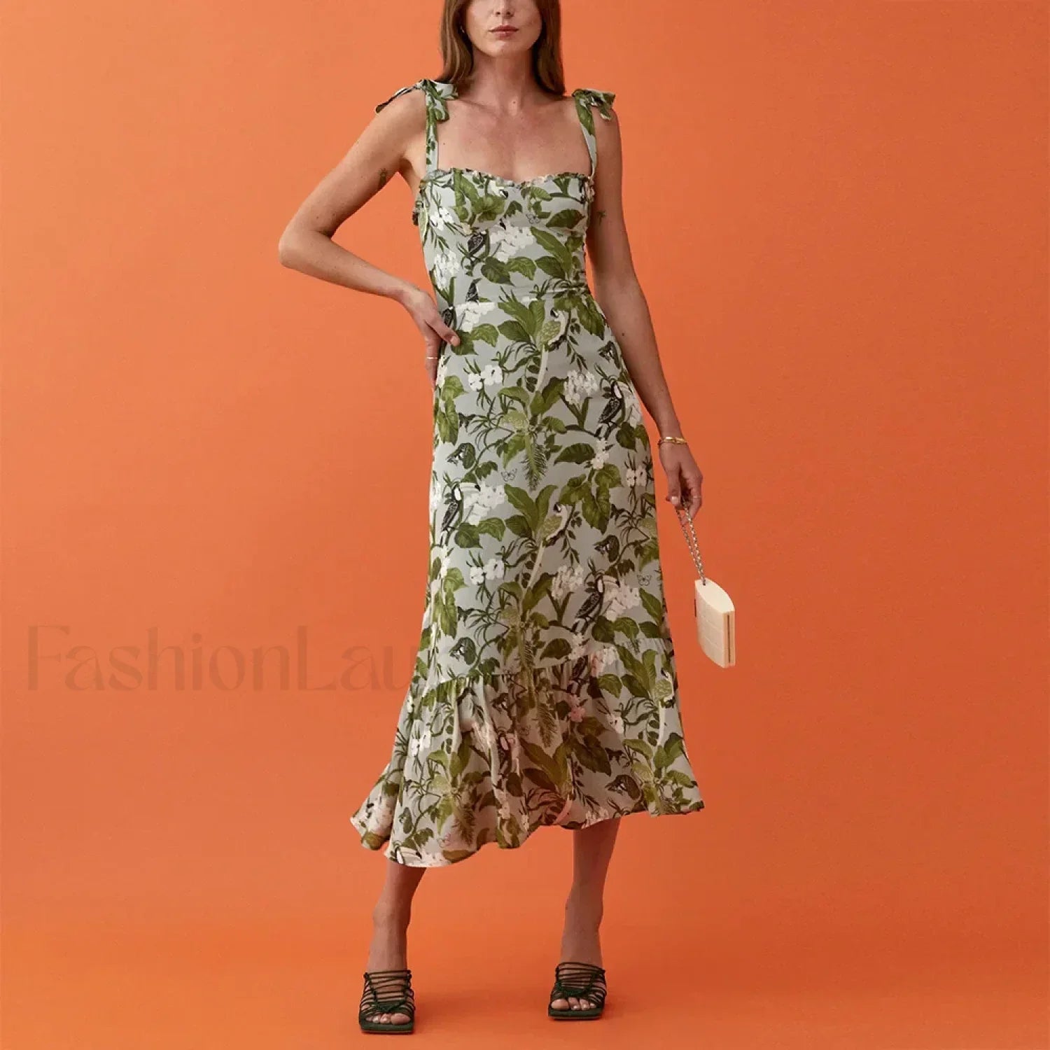 Sweetheart Tie Strap Dress with Relaxed Fit and Layered Outfit Styling