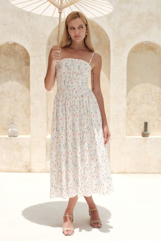 Tasmin Midi Dress - Sky Blue