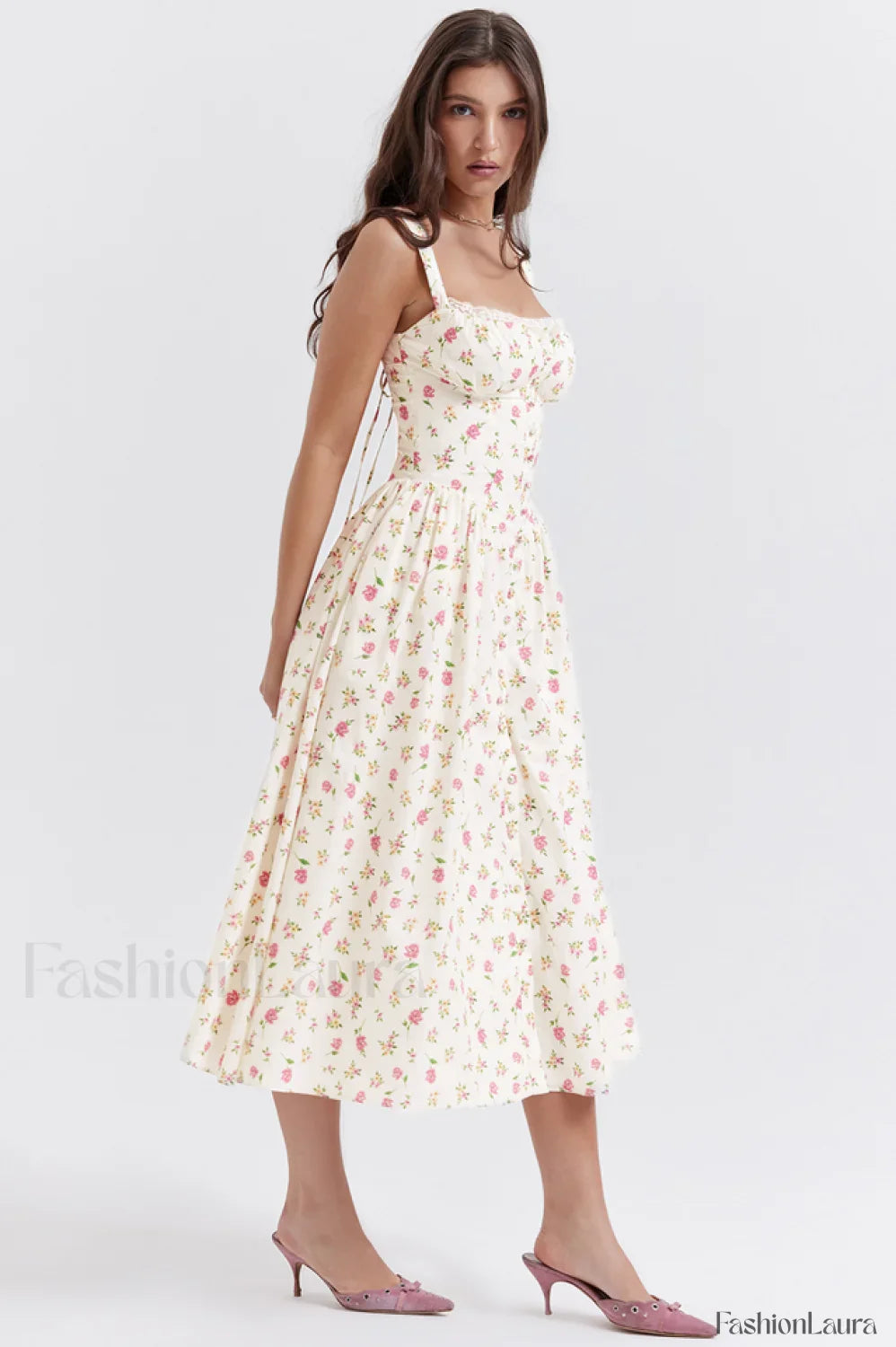 Tatiana Rose Stylish Print Midi Sundress