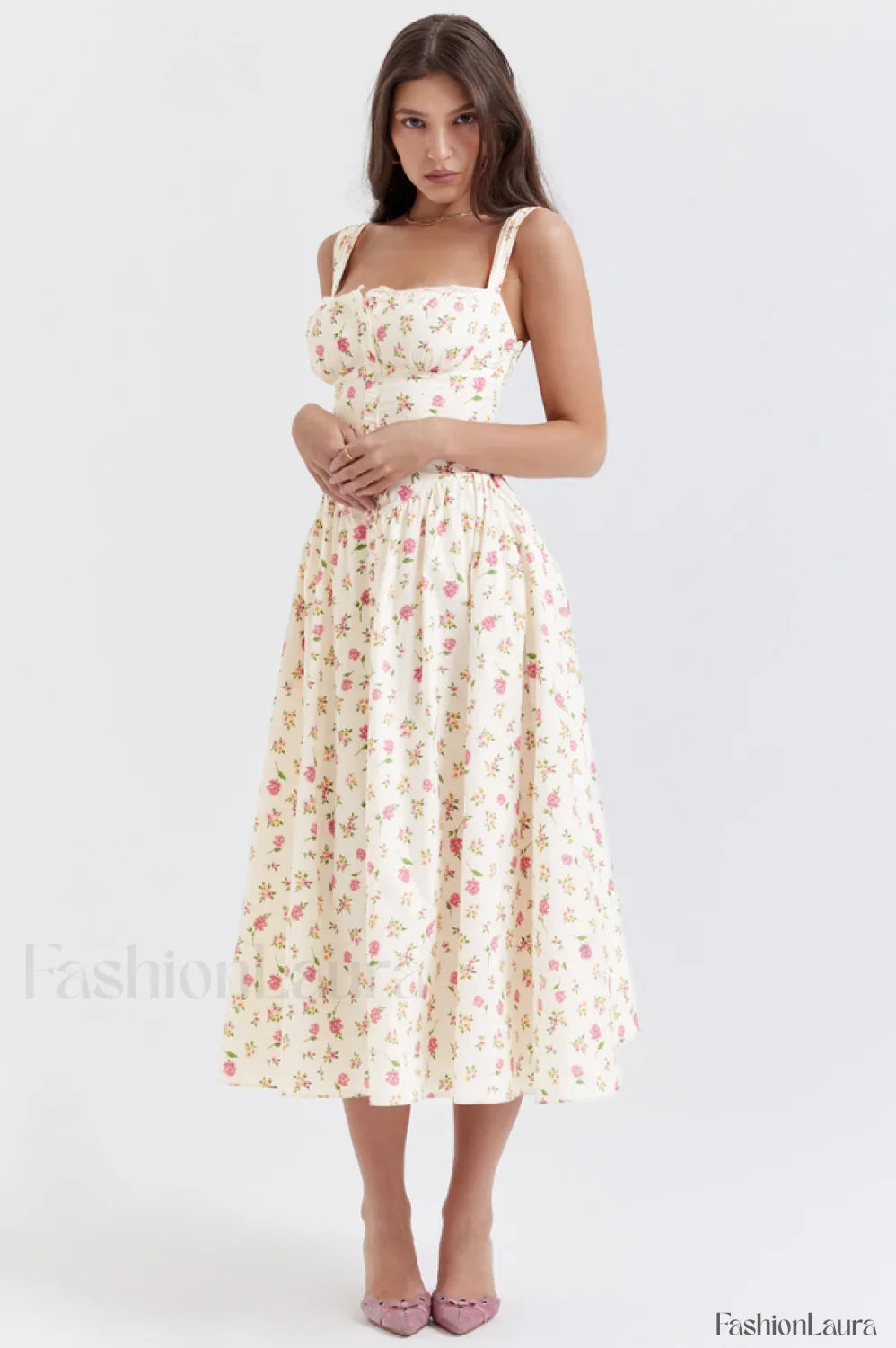 Tatiana Rose Stylish Print Midi Sundress