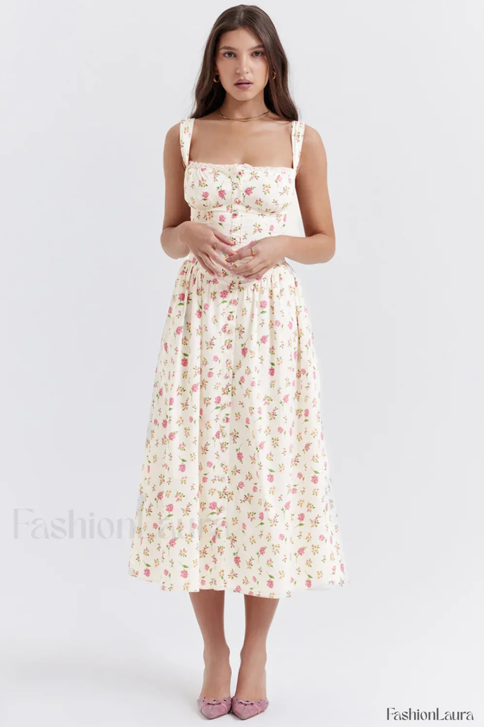 Tatiana Rose Stylish Print Midi Sundress