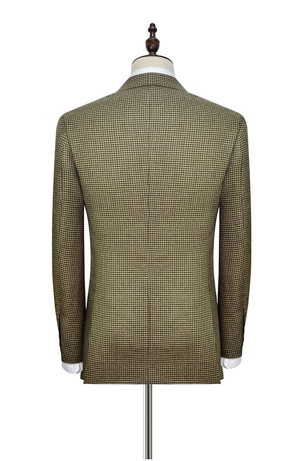 Three Pockets with Flaps Aureate Mens Suits Peak Lapel Suits for Formal