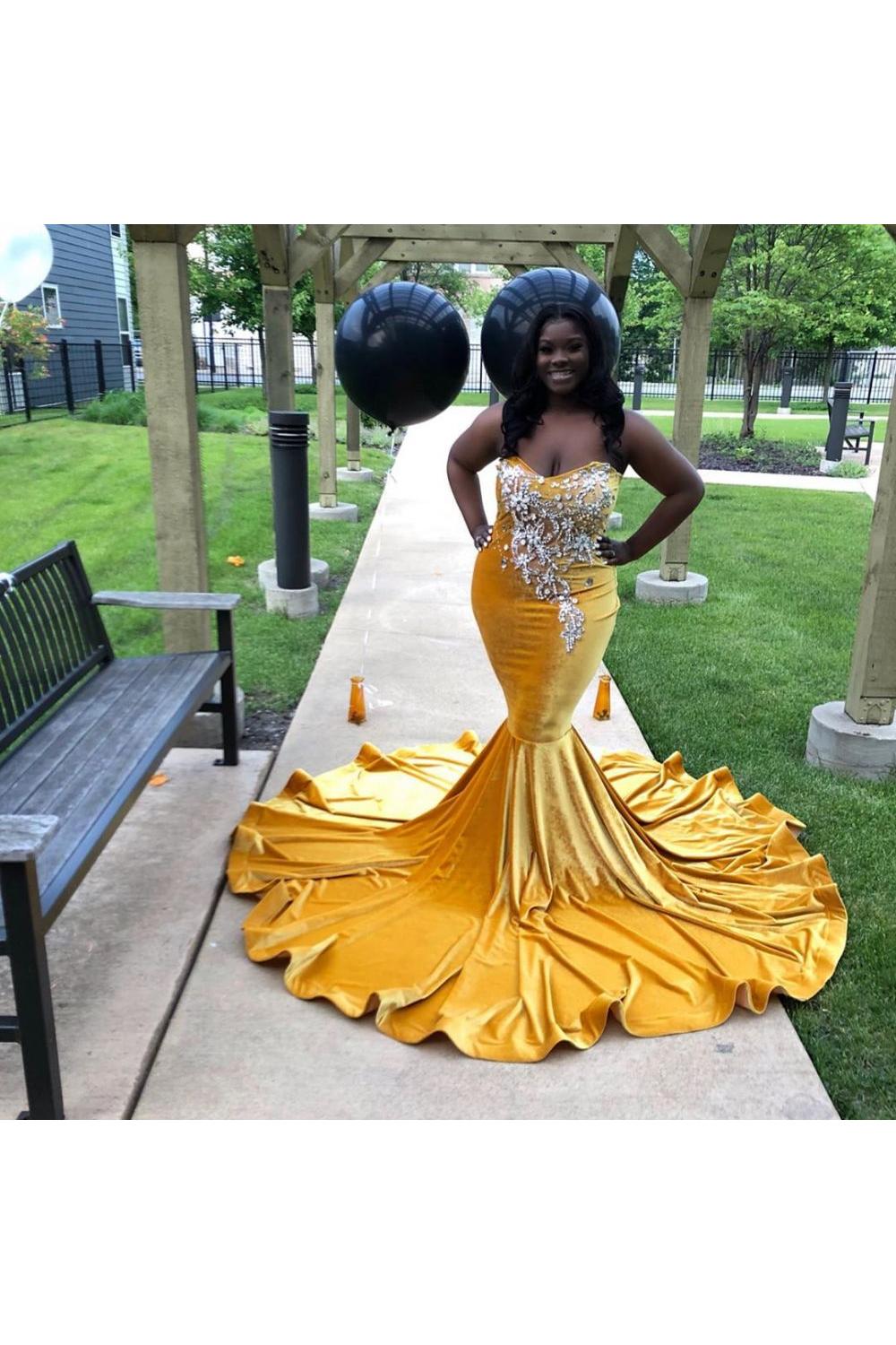 Trendy New Arrival Sweetheart Ginger Mermaid Long Plus Size Prom Dresses