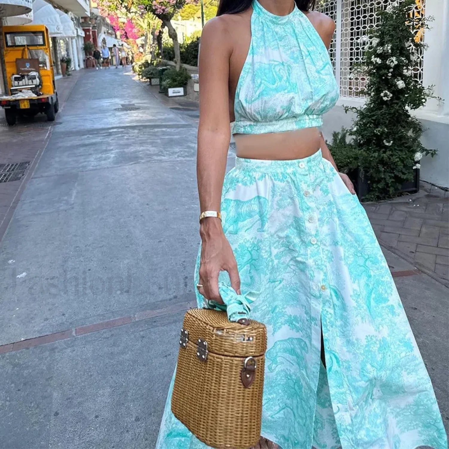 Premium Two Piece Halter Dress for Modern Fashion Wear Boutique Fashion Style