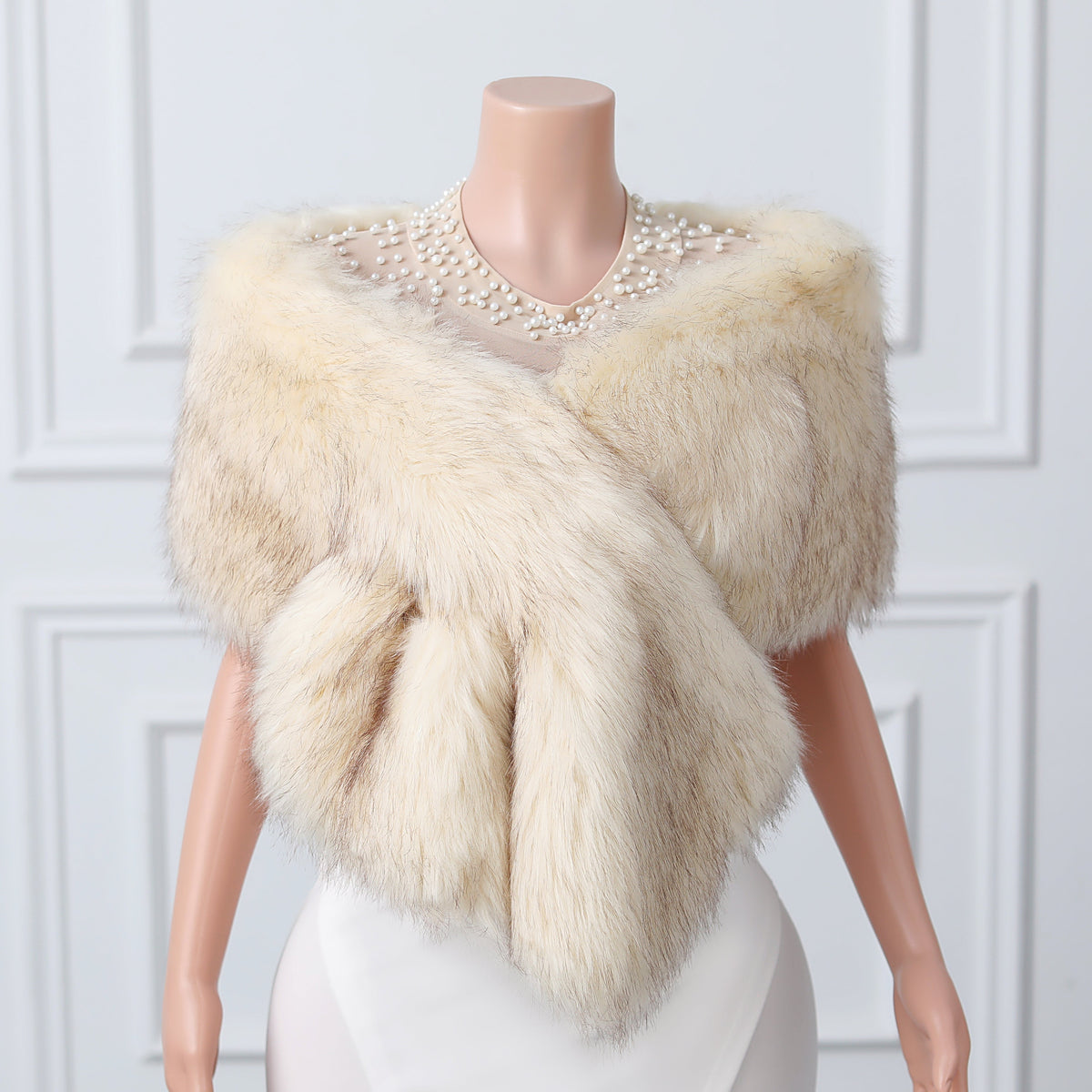 V-neck Rectangular scarf shawl Winter Wedding Wraps