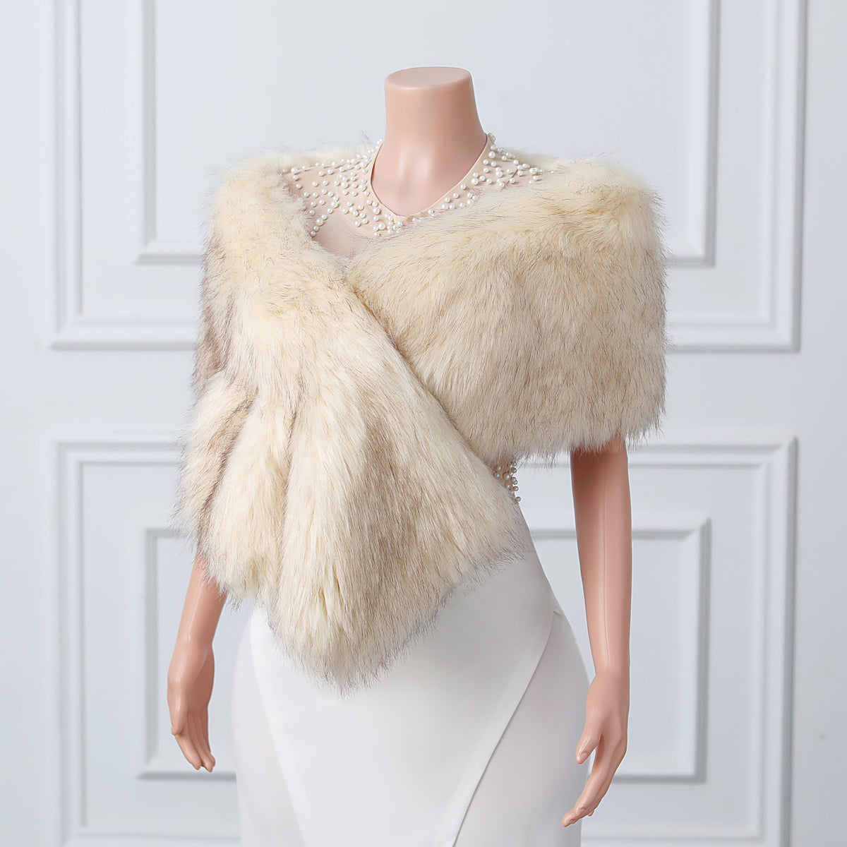 V-neck Rectangular scarf shawl Winter Wedding Wraps