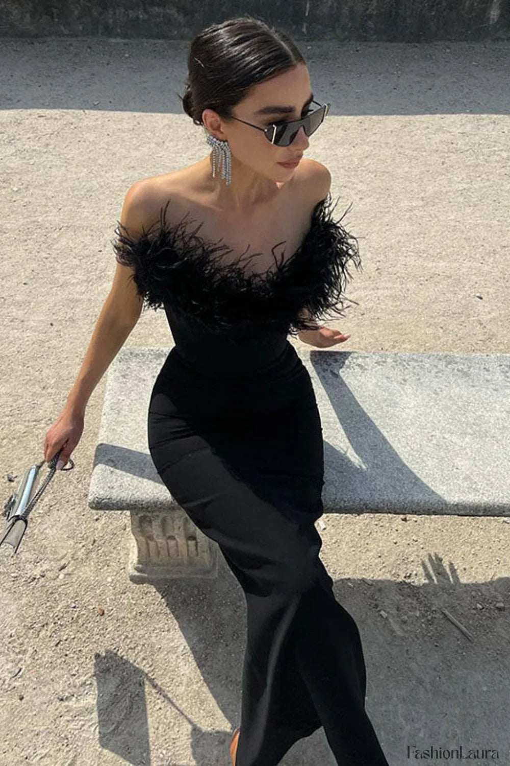 V Neck Tube Modern Dress for Comfort Fit Design Boutique Fashion Style