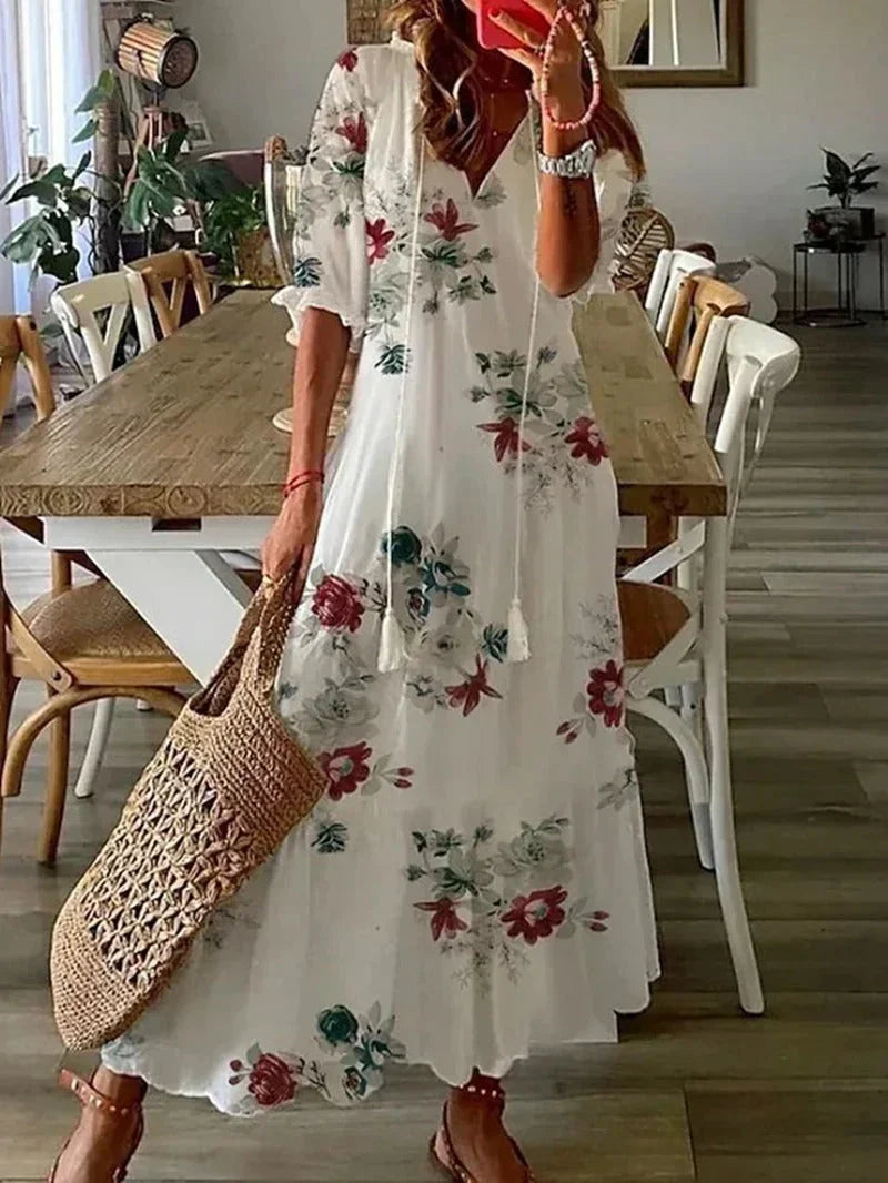 Lidia Long Womens Dress Modern Dress for Comfort Fit Design