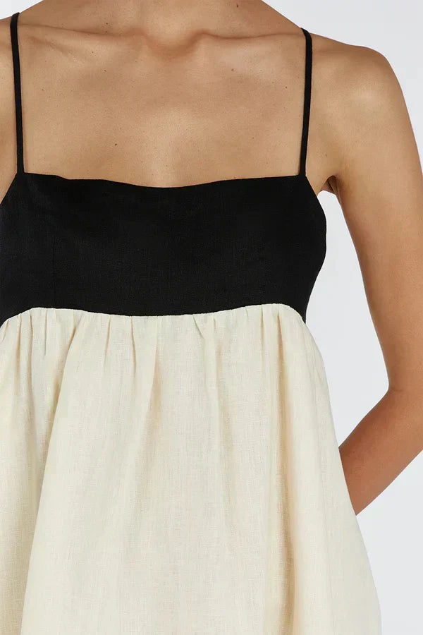 Rhiannon Statement , Loose Long Dress in White Elevated Occasion Wear
