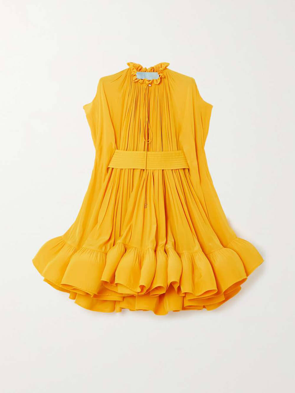 Cape - Effect Belted Mini Dress
