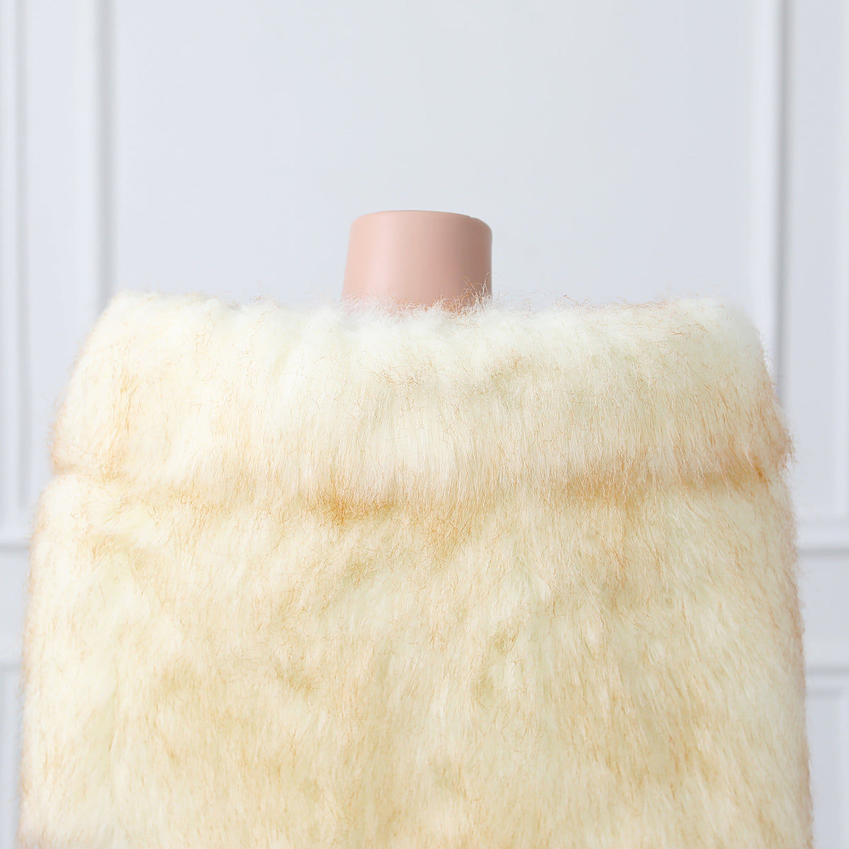 Warm Beige Ear Design Winter Wedding Shawl