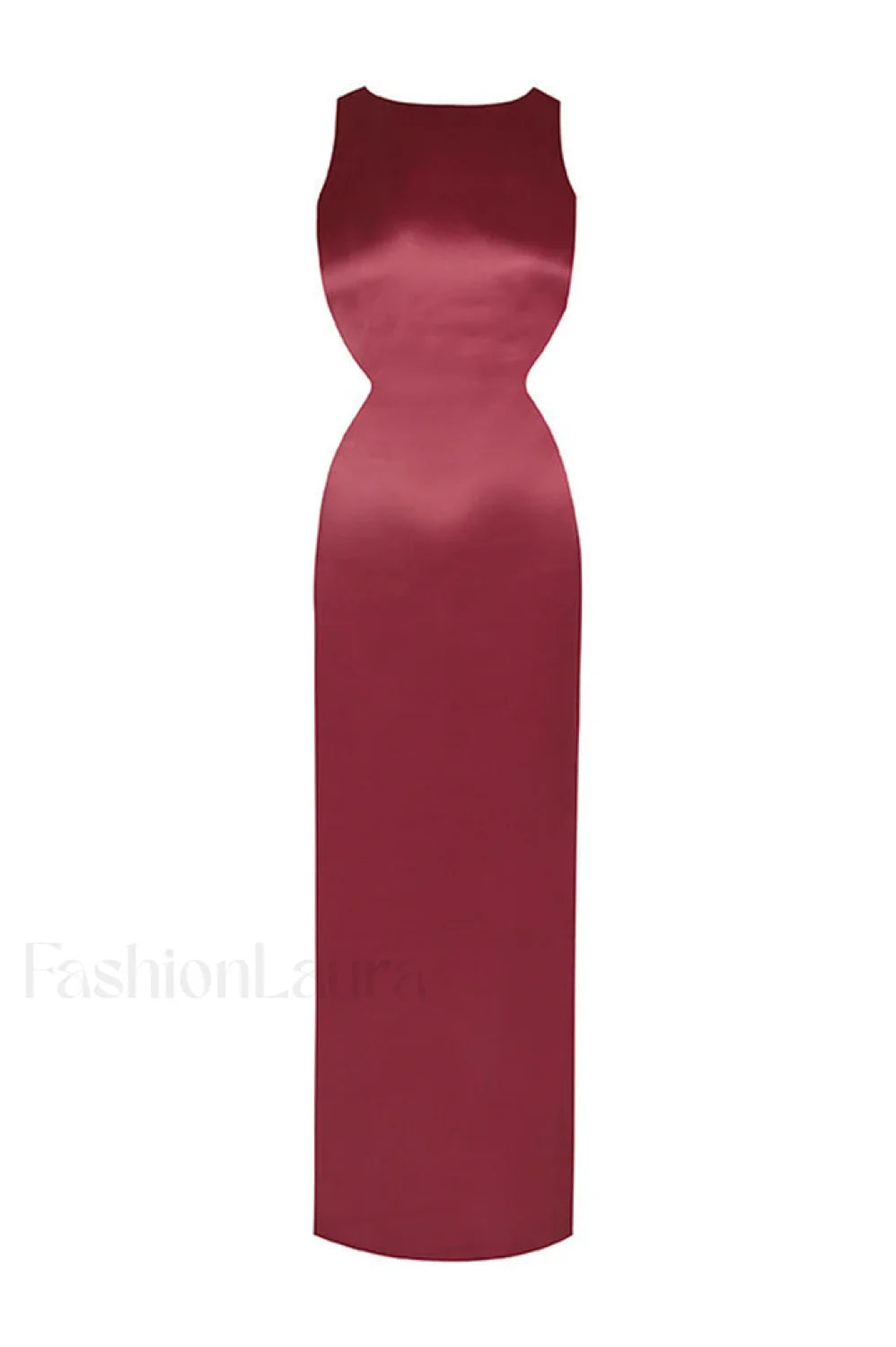 Yves Elegant Maxi Dress S / Cranberry