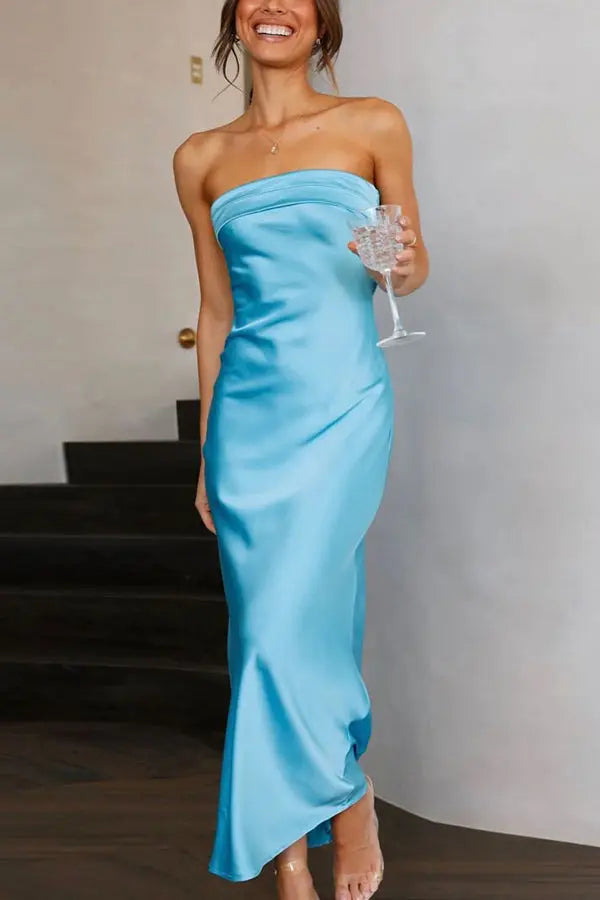 Run To The Top Strapless Maxi Dress - Fashionpara