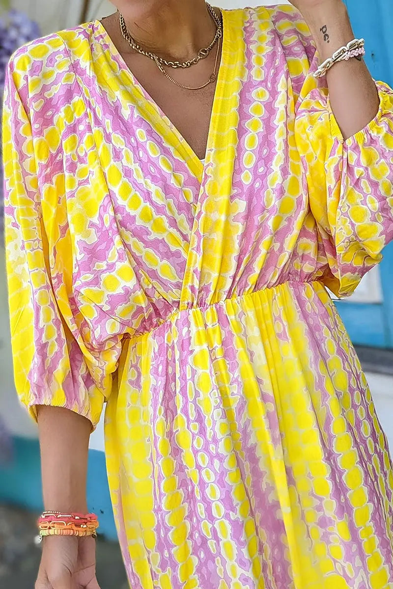 All in Time Tie Dye Maxi Dress - Fashionpara