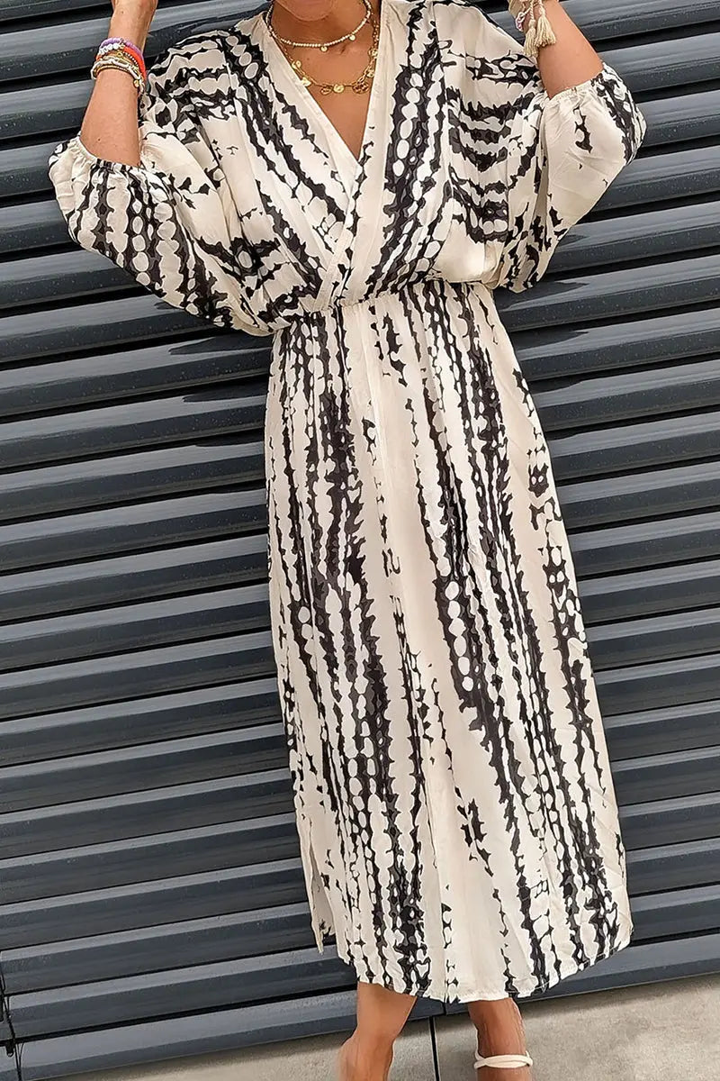 All in Time Tie Dye Maxi Dress - Fashionpara