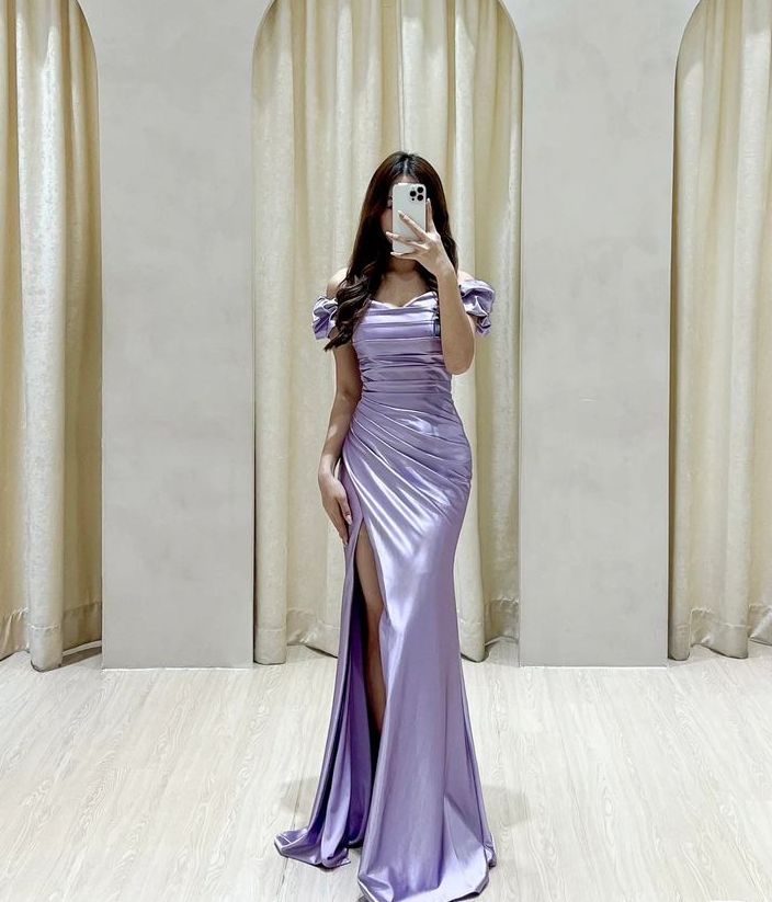Lilac Evening Dresses Formal Party Dress Long Prom Gown fg6801 - VelvetHem