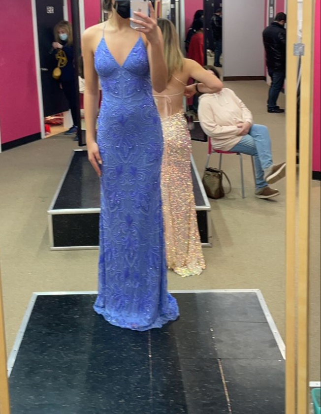 Blue Long Prom Dress, Elegant Evening Party Dress - FashionDia