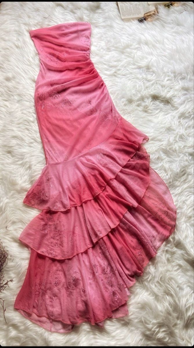 Asymmetrical strapless mermaid prom dress long evening dress - FashionDia