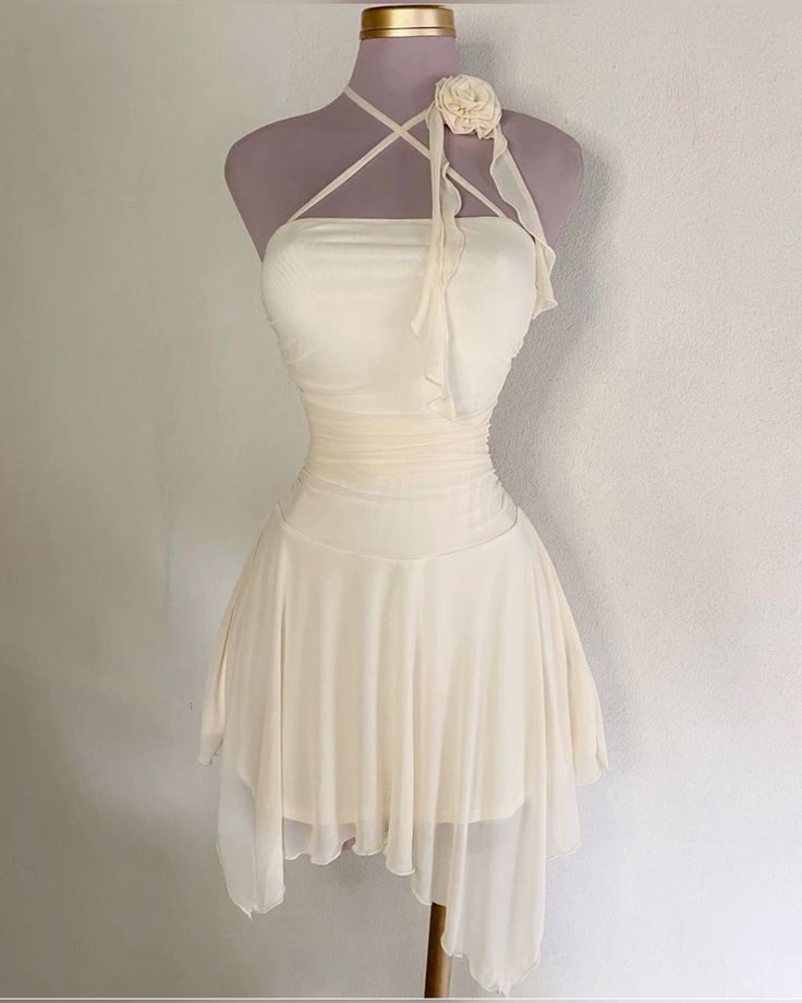Ivory Homecoming Dresses Short Party Dress - FashionDia