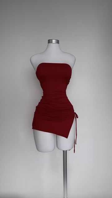 Burgundy Short Prom Dresses Short Birthday Outfits - FashionDia