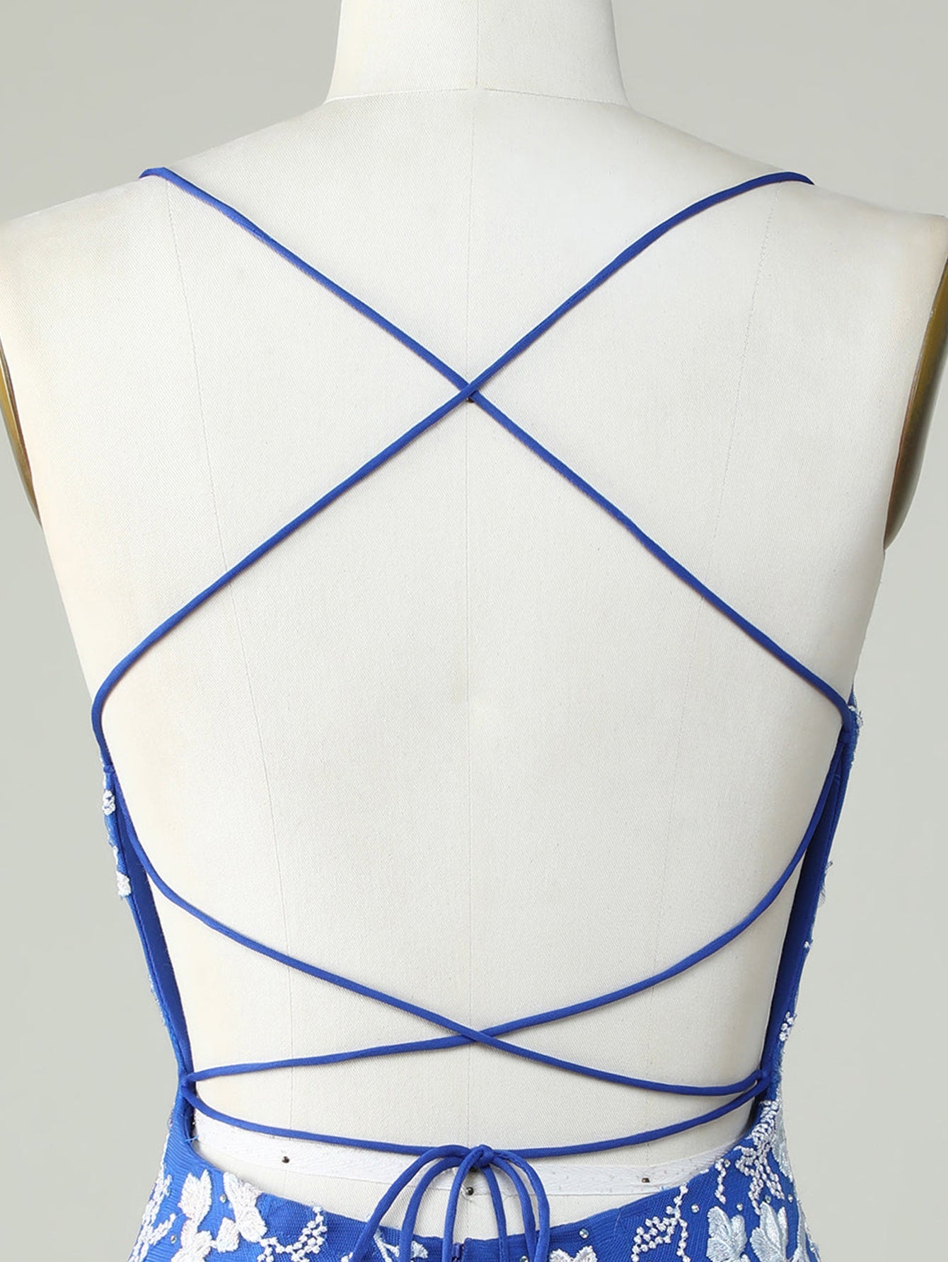 Bodycon Dark Green Spaghetti Straps Homecoming Dress With Appliques - Fashionpara