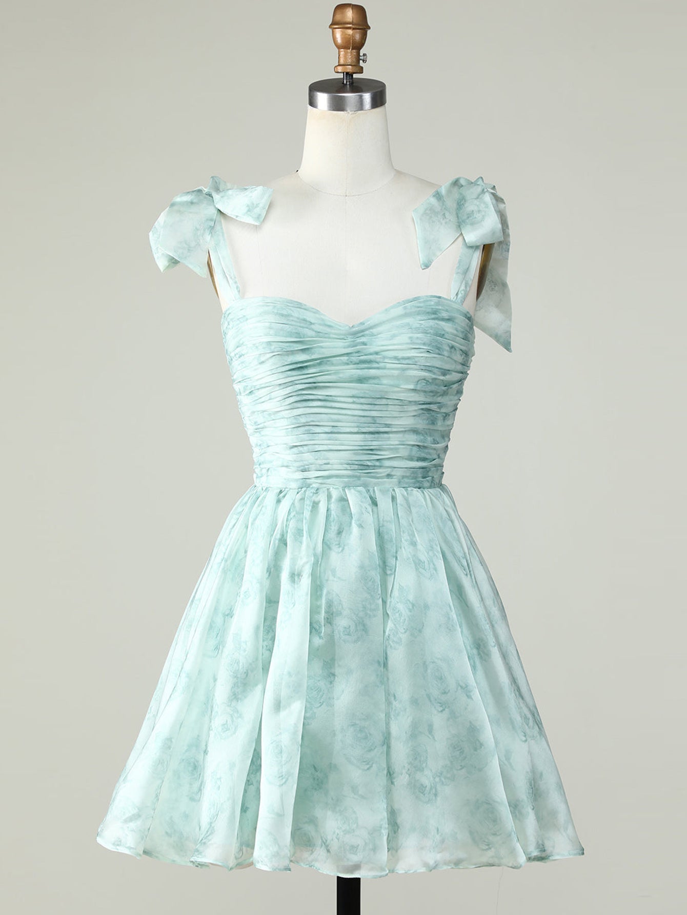 Blue A Line Lace Up Homecoming Dress - Fashionpara