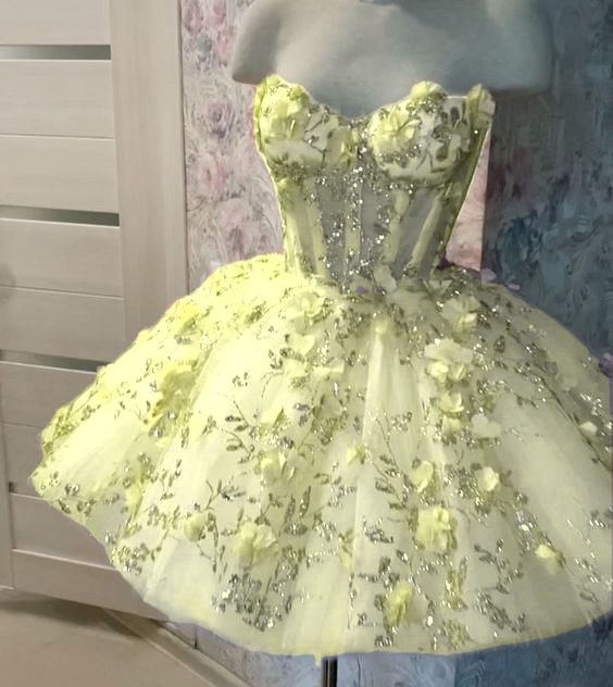 Vintage Short Pink Homecoming Dresses with Flowers
