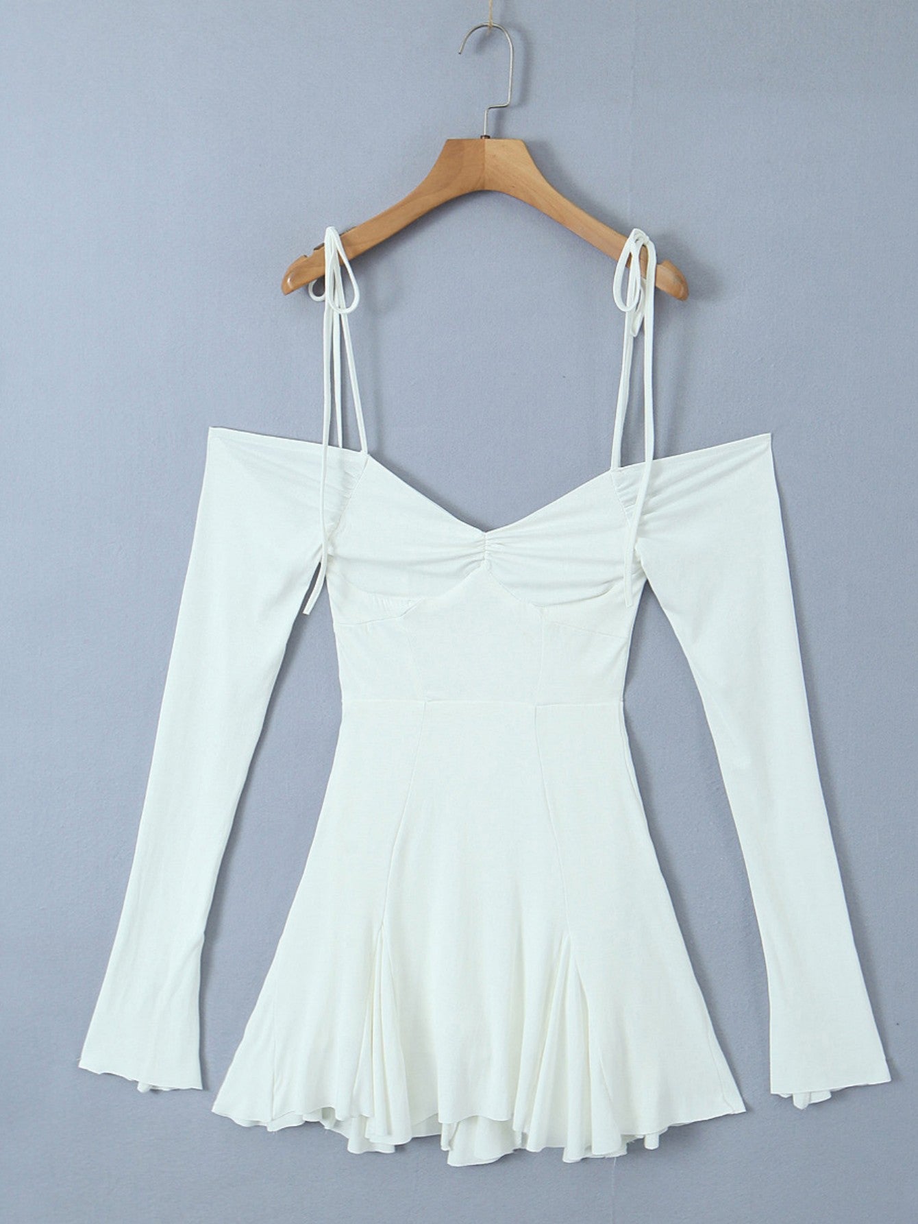 Tight White A Line Sexy Off The Shoulder Short Graduation Party Dress - Fashionpara