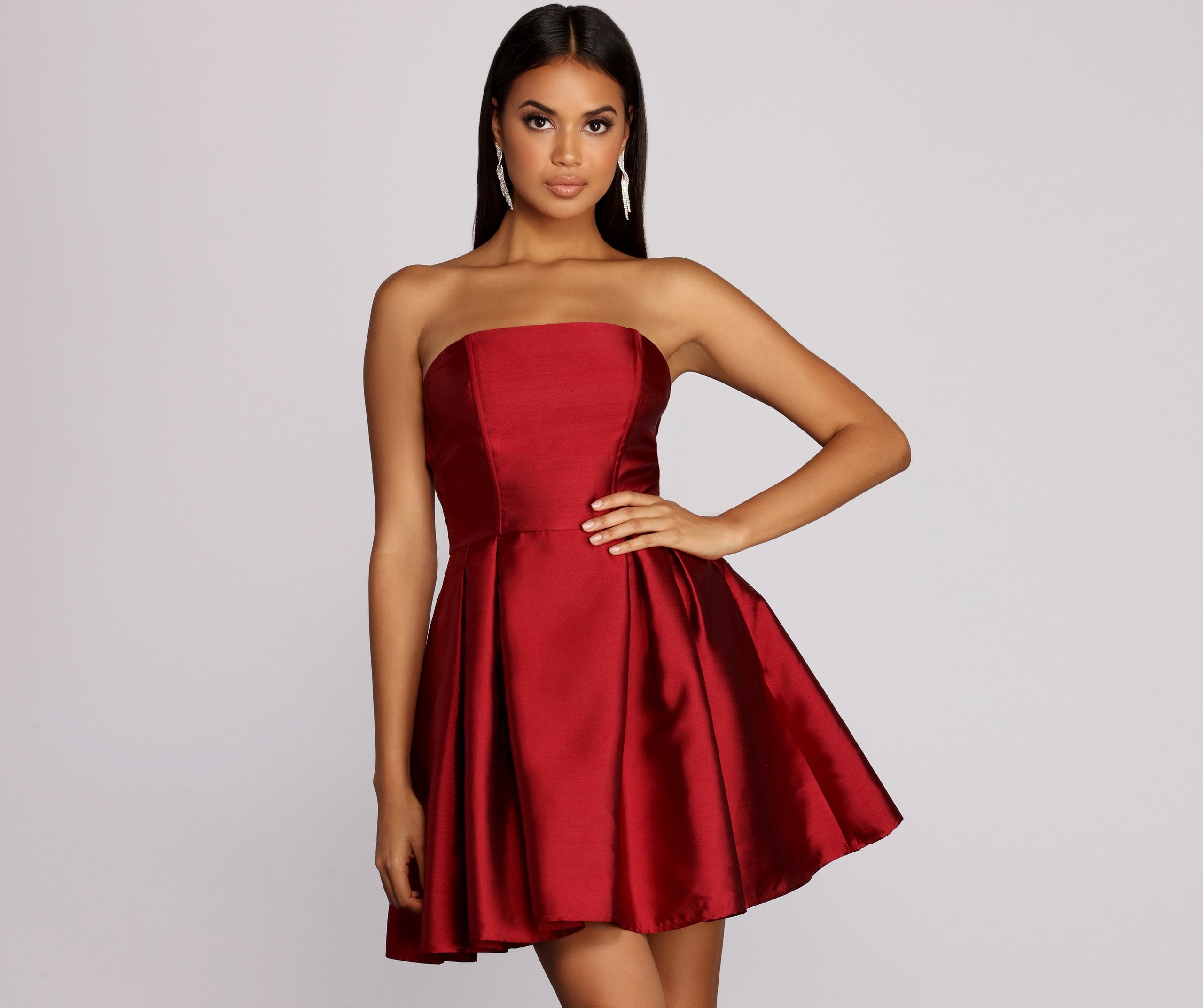 Rebecca Party Pleated Dress - Fashionpara