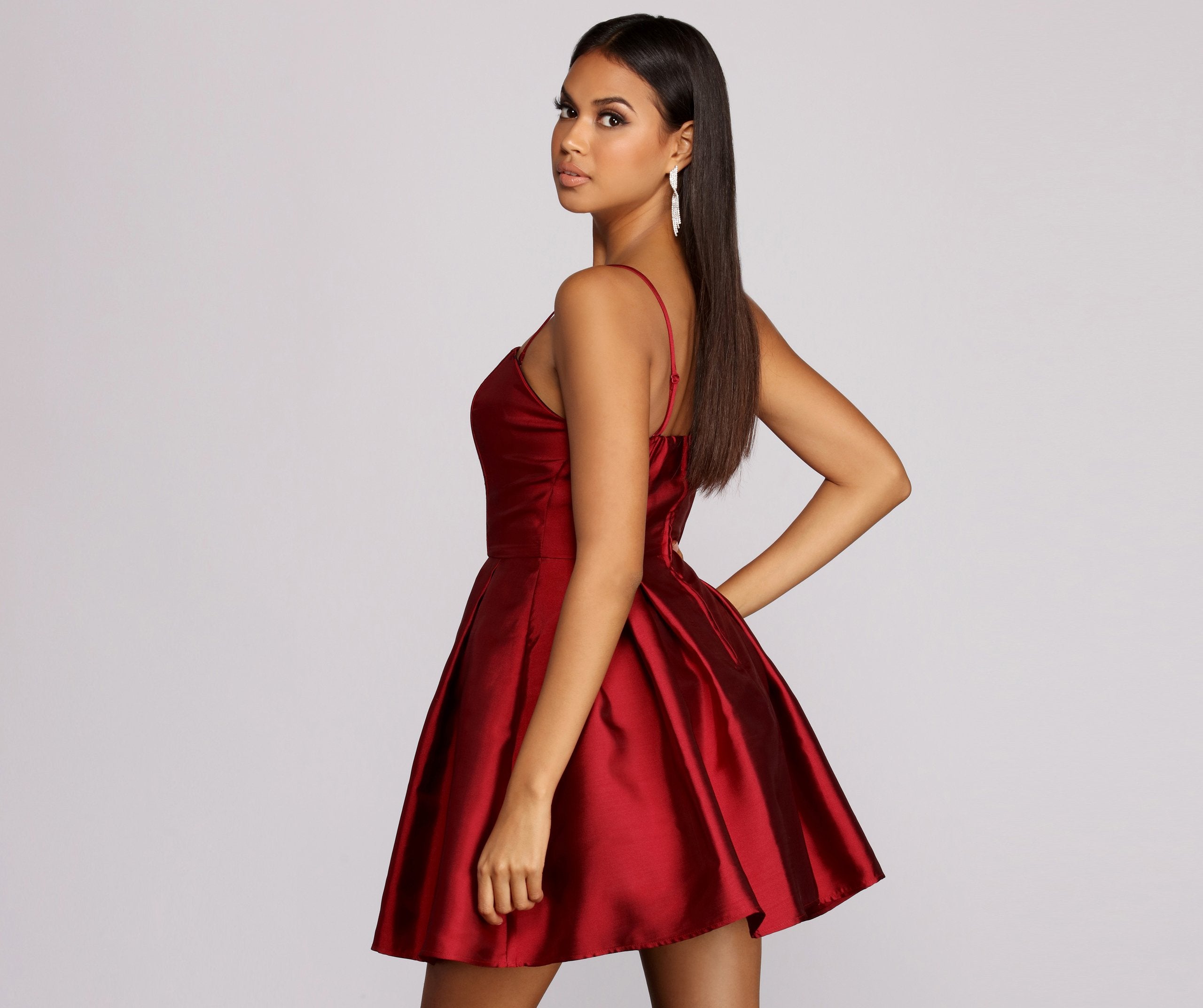 Rebecca Party Pleated Dress - Fashionpara