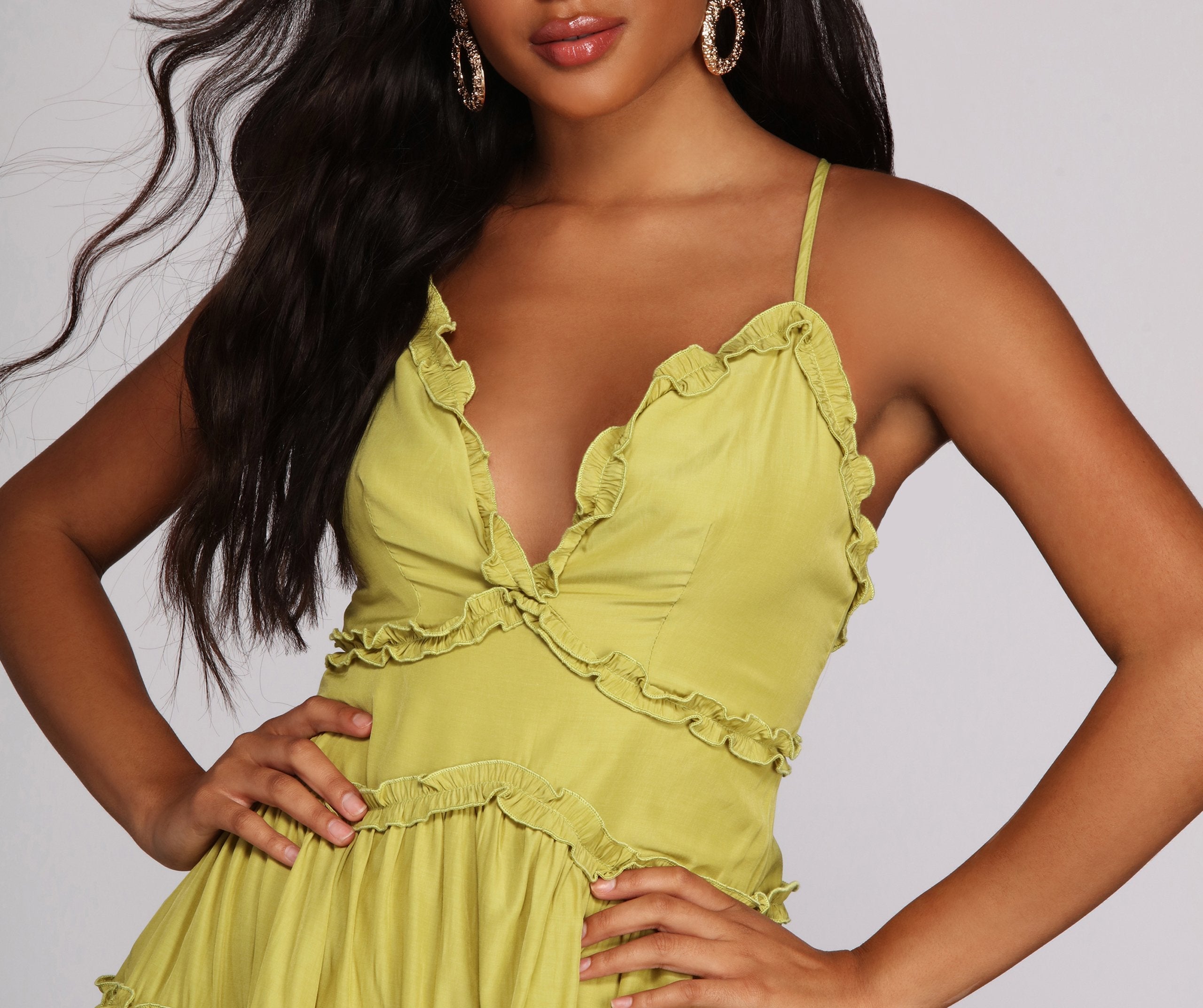 Ruffle Ride Skater Dress - Fashionpara