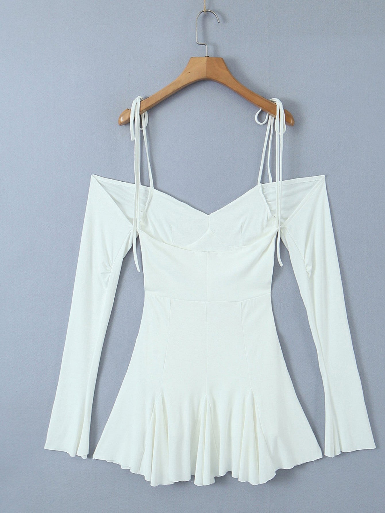 Tight White A Line Sexy Off The Shoulder Short Graduation Party Dress - Fashionpara