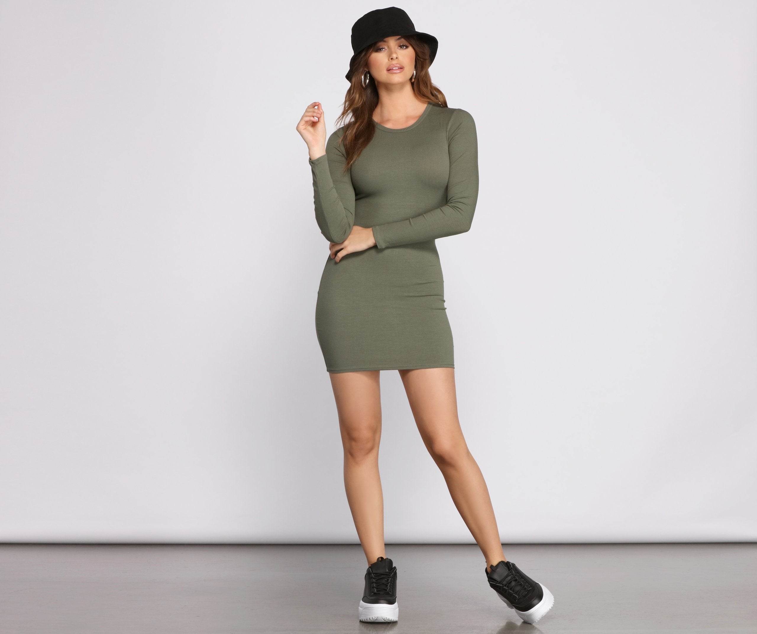 Simply Perfect Knit Mini Dress - Fashionpara