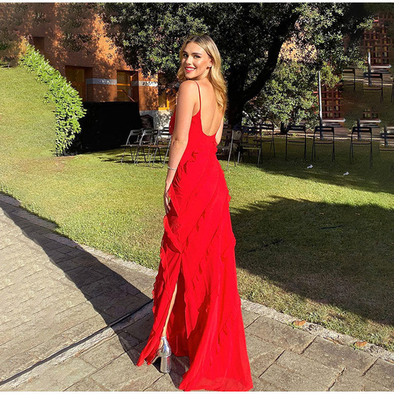 Ivonne Chic Dress with Ruffles Silhouette Collection