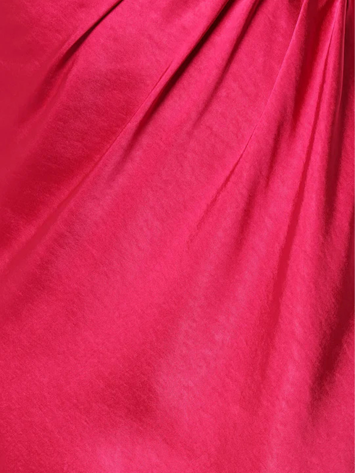 Hot Pink Satin Sheath/Column Off The Shoulder Tea Length Bridesmaid Dresses