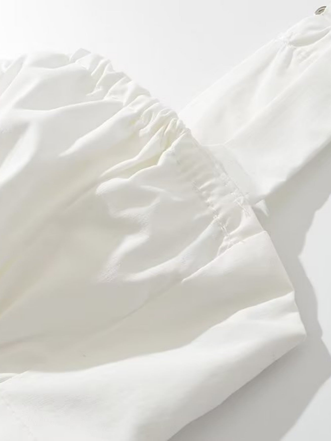 White V Neck Sexy A Line Short Graduation Dress - Fashionpara