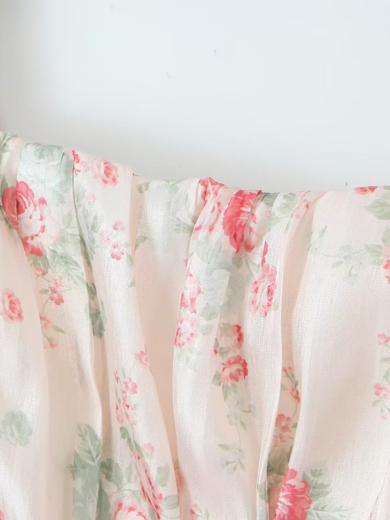 Short Puff Sleeves Cute Pink Aquare Collar Short Graduation Party Dress - Fashionpara