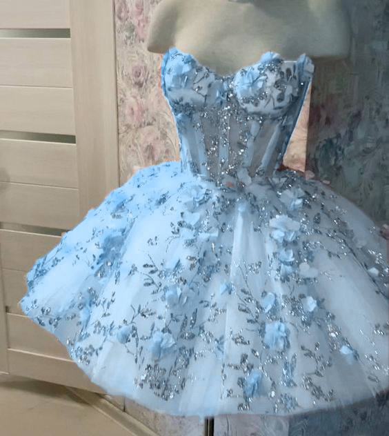 Vintage Short Pink Homecoming Dresses with Flowers