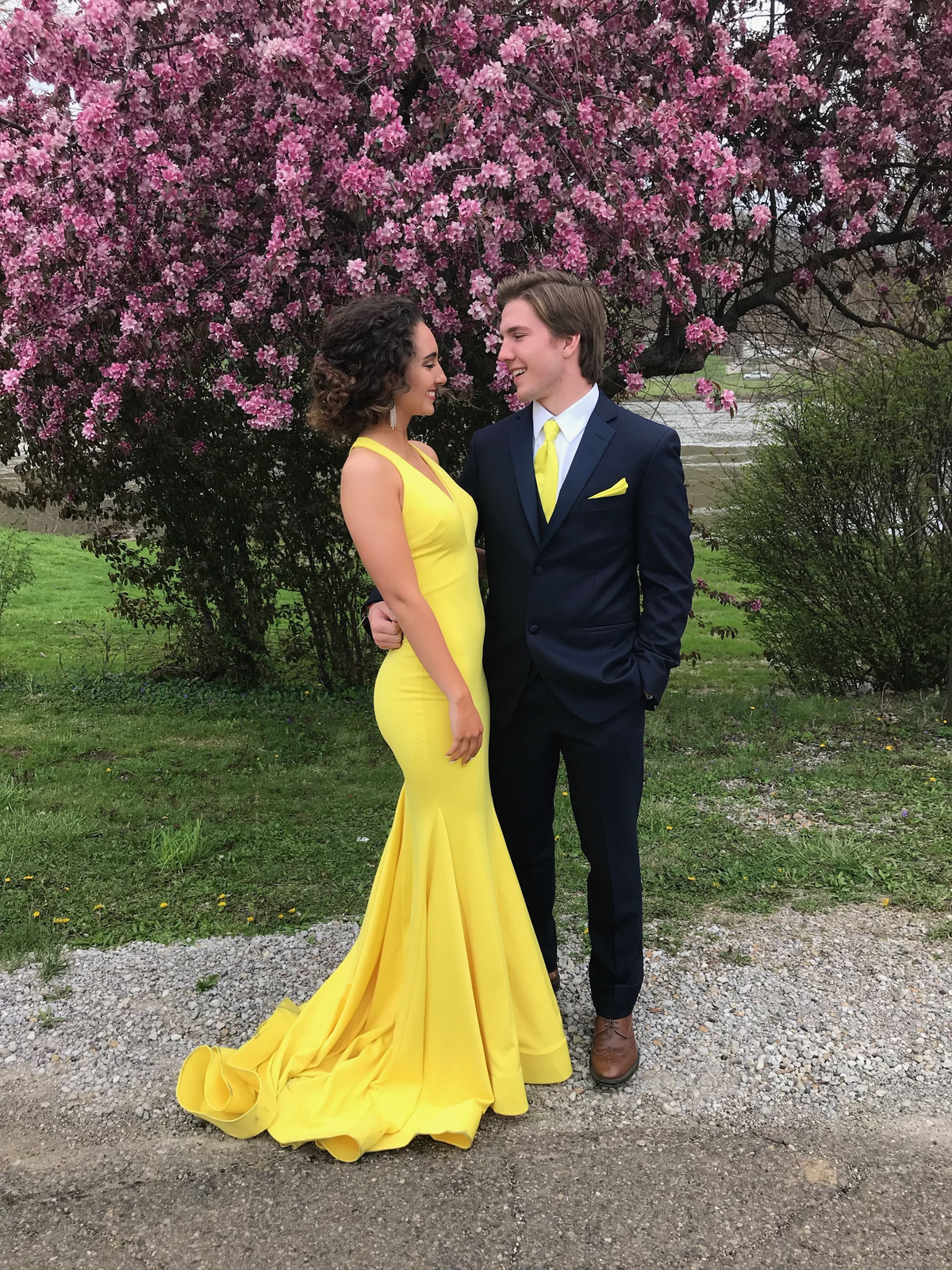 Elegant Yellow Mermaid Prom Dress Yellow Evening Dress Y5707 - VelvetHem