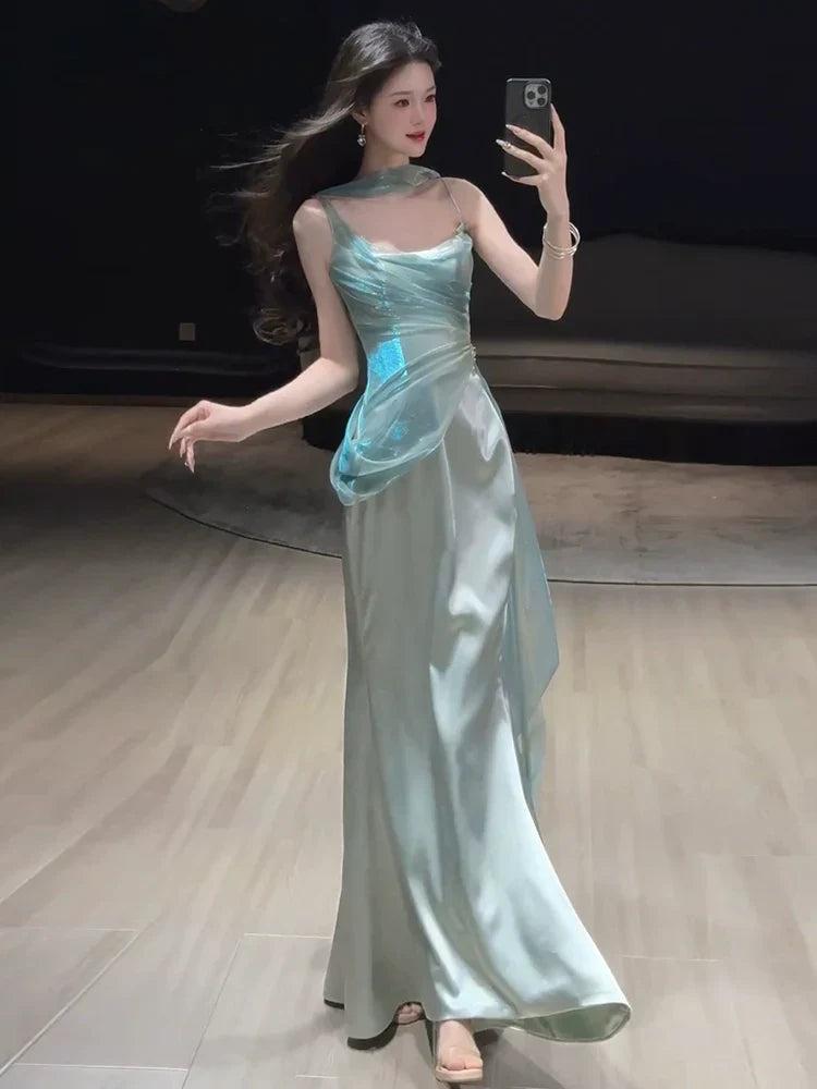 Mermaid Long Prom Dress Sexy Evening Dresses