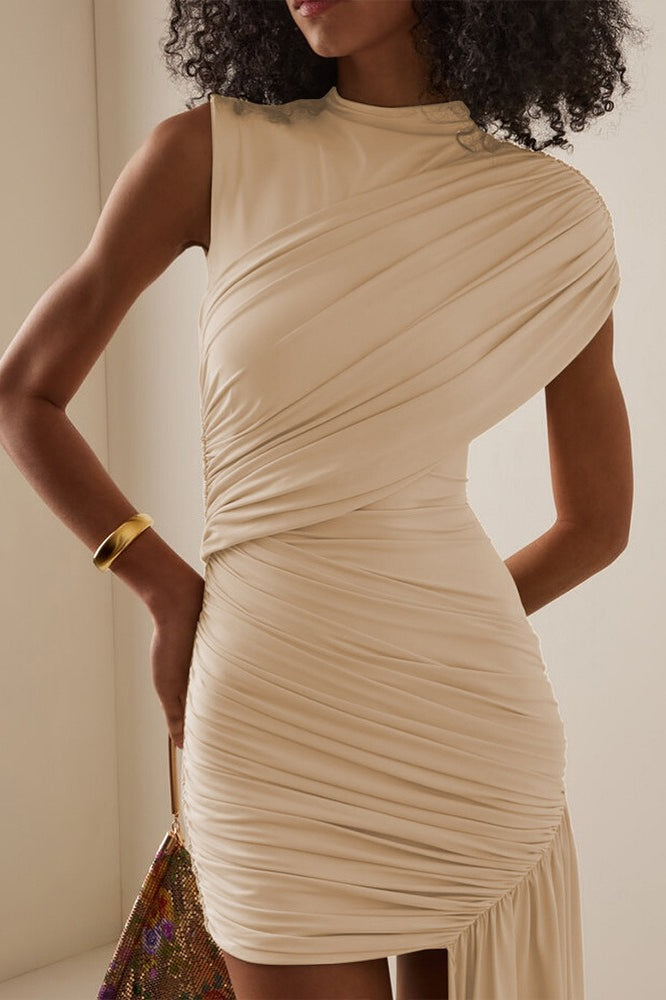 Fitted Ruffle Detail Work Dress - View 2 | VelvetHem