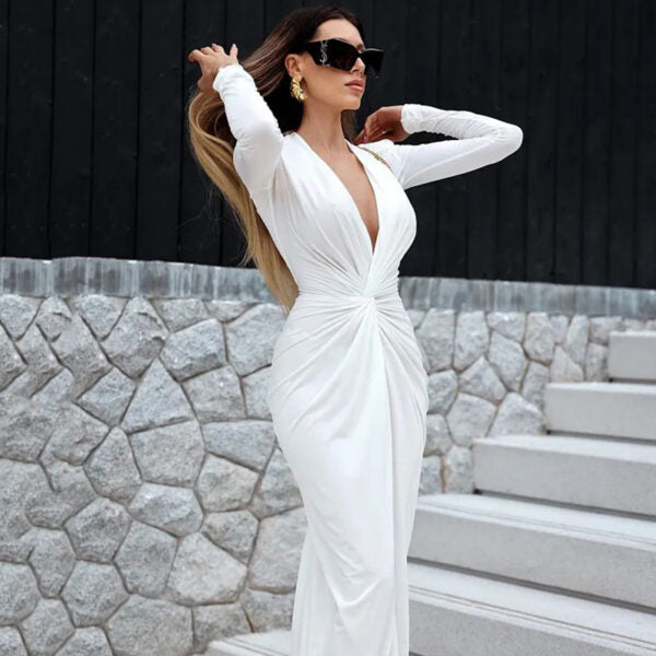 Angelina Maxi Dress White