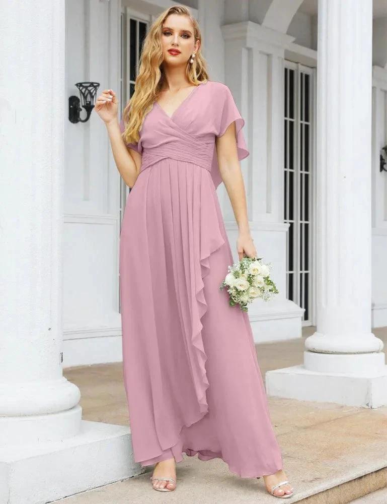 Numbersea Bridesmaid Dresses Backless Formal Prom Gowns for Evening Party Mother of The Bride Dress 28040 by numbersea