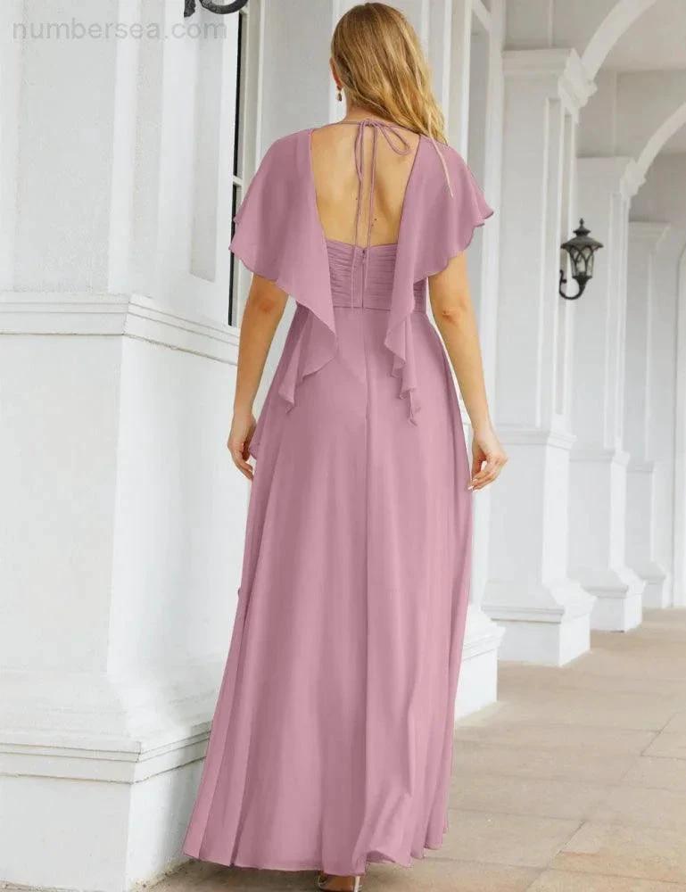 ZapDress Bridesmaid Dresses Backless Formal Prom Gowns for Evening Party Mother of The Bride Dress 28040 (ZD16998)