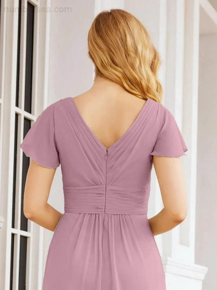 ZapDress Formal Prom Gowns for Mother of The Bride Cap Sleeves Bridesmaid Dress 28047 (ZD16958)