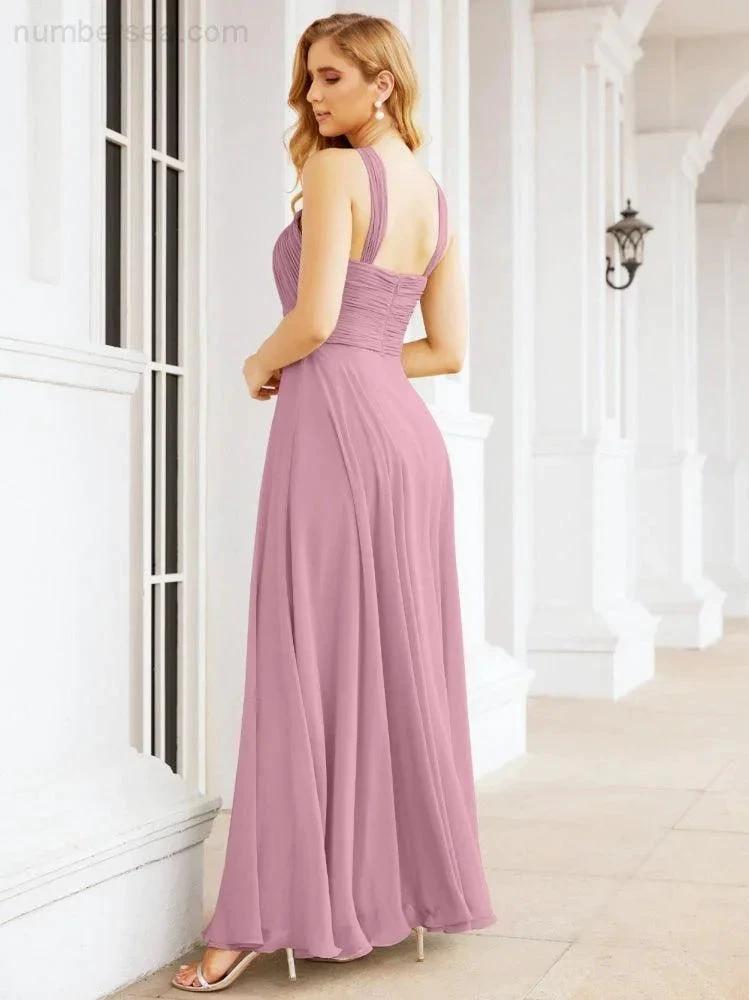 ZapDress Crisscross Halter Bridesmaid Dresses for Party Wedding Evening Prom Maxi Ball Gowns 28053 (ZD17037)